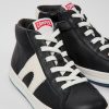 Born CamperLab Sneakers | Sorte Og Hvide Laedersneakers Til Born