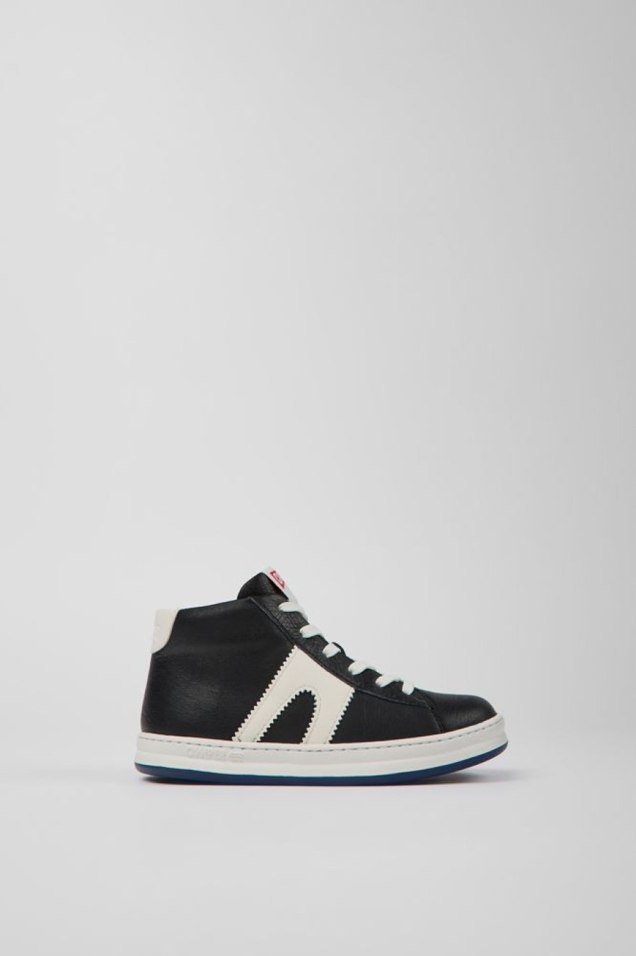 Born CamperLab Sneakers | Sorte Og Hvide Laedersneakers Til Born