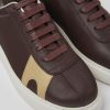 Kvinder CamperLab Sneakers | Brunt Laeder Og Nubuck Sneakers Til Kvinder