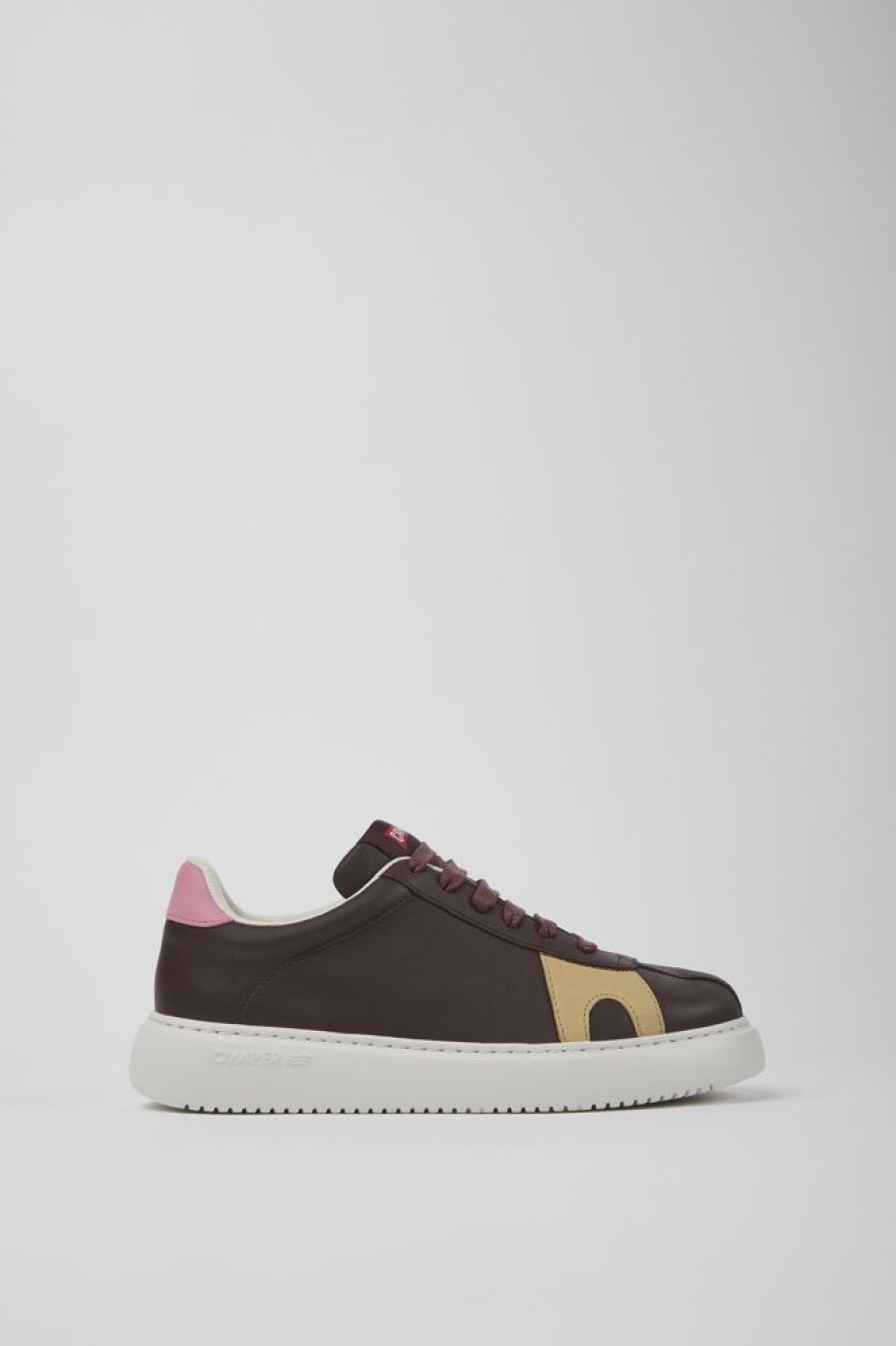 Kvinder CamperLab Sneakers | Brunt Laeder Og Nubuck Sneakers Til Kvinder