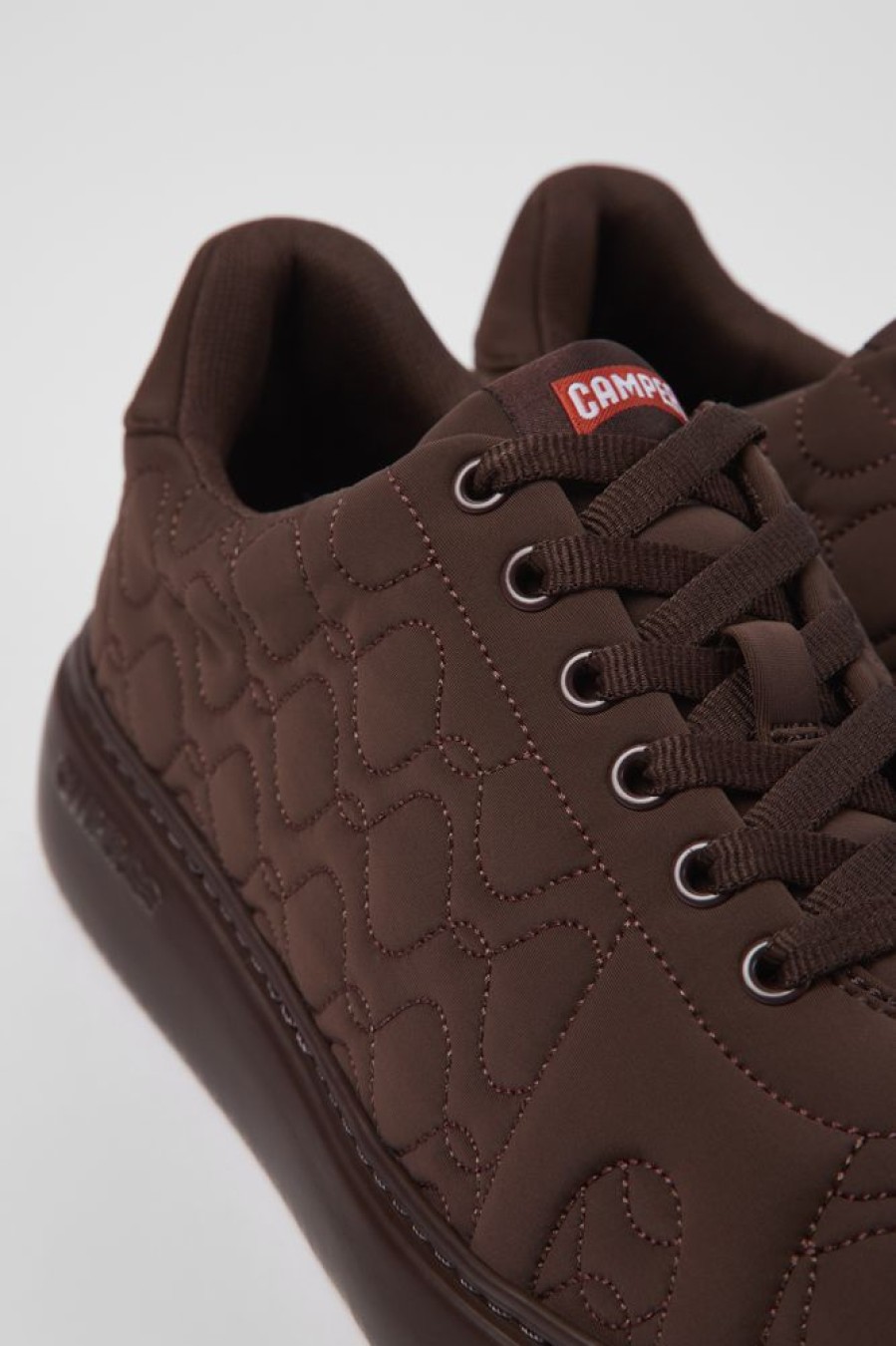 Maend CamperLab Casual Sko | Bourgogne Tekstilsneakers Til Maend