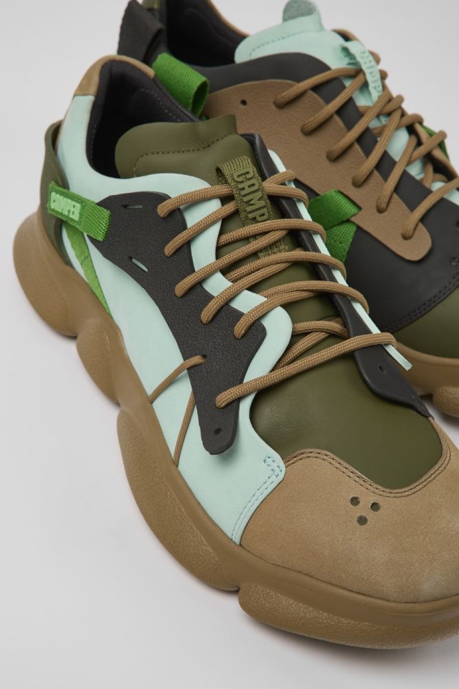 Maend CamperLab Sneakers | Flerfarvet Laeder/Tekstil Sneaker Til Maend