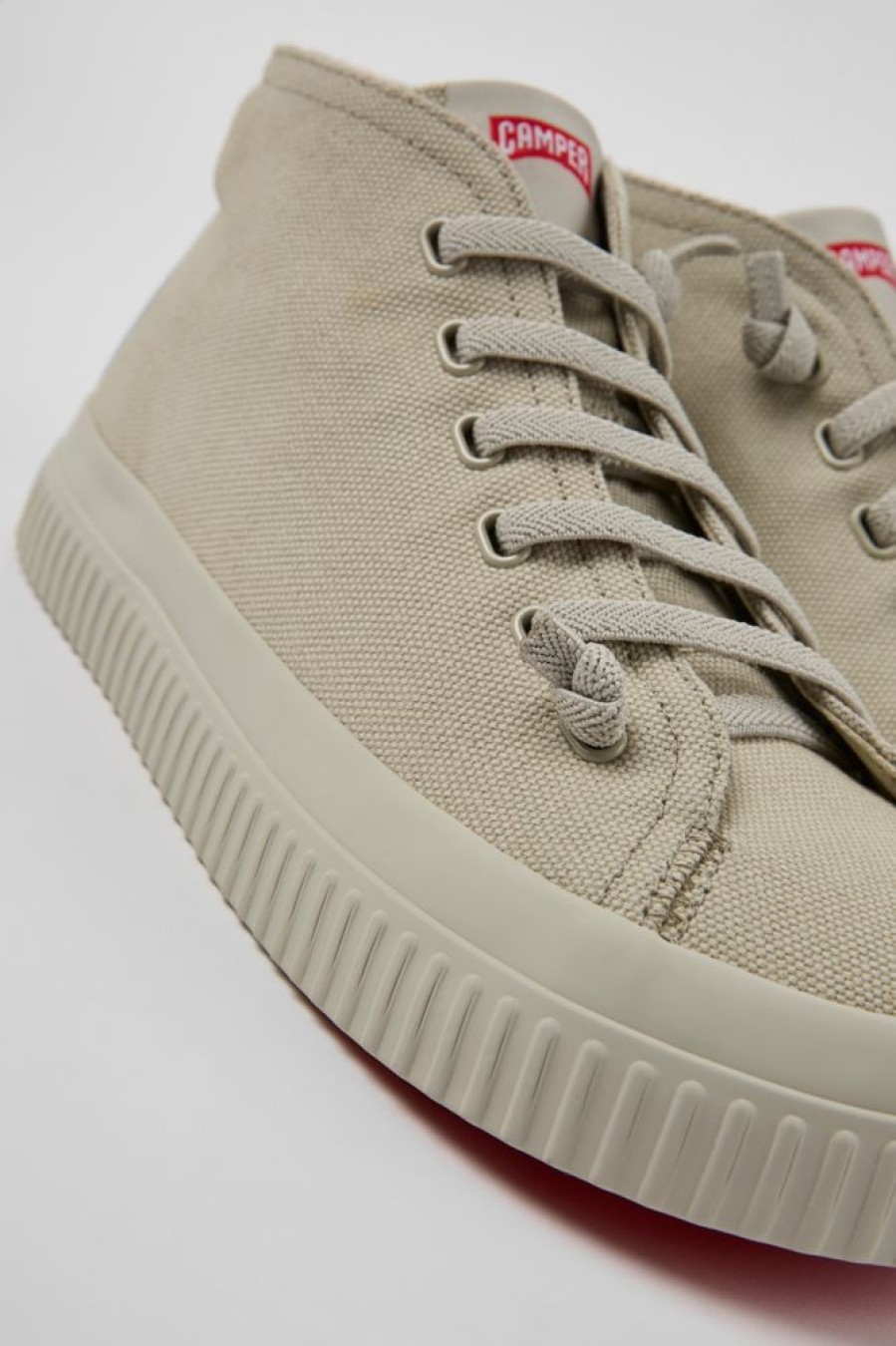 Maend CamperLab Casual Sko | Gra Sneakers I Genbrugsbomuld Til Maend