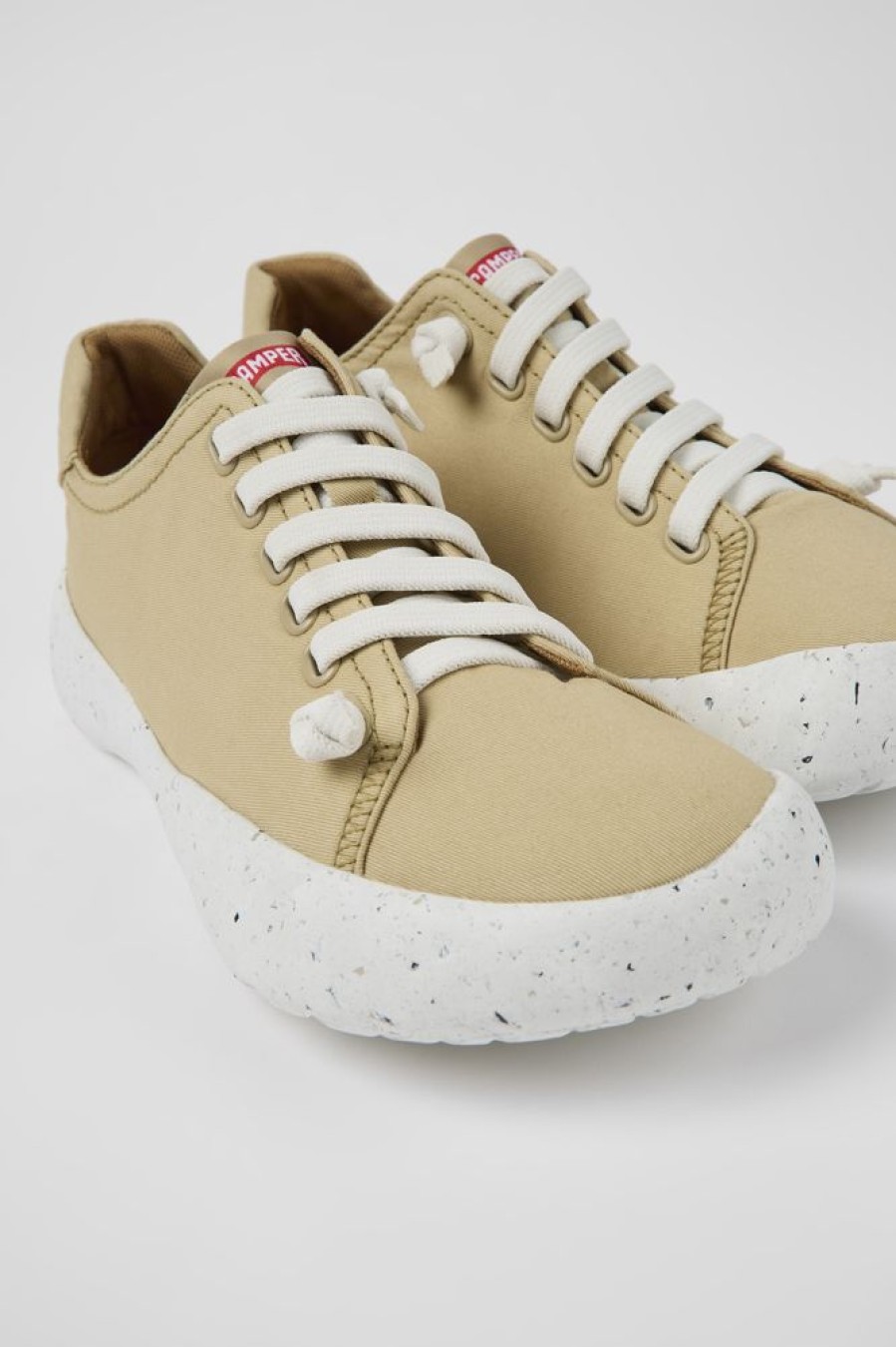 Maend CamperLab Sneakers | Beige Tekstilsneakers Til Maend