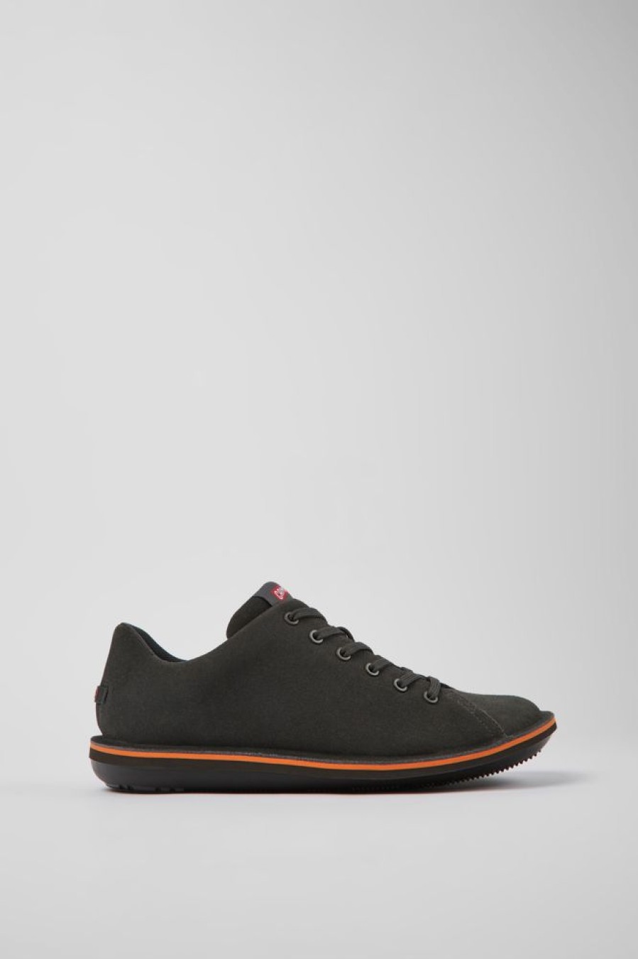 Maend CamperLab Casual Sko | Morkegra Nubuck Sko Til Maend