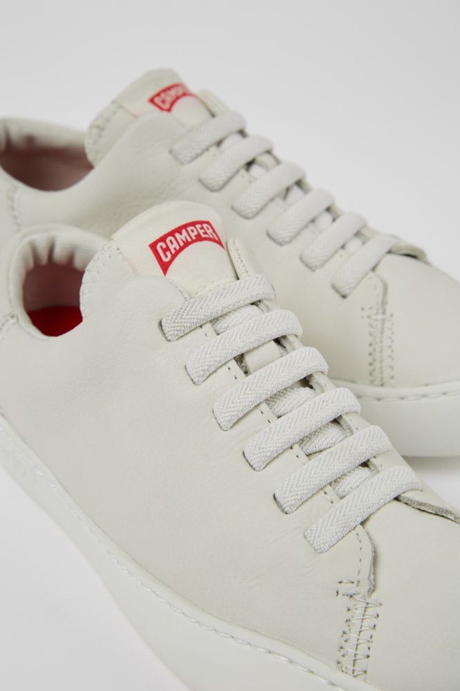 Kvinder CamperLab Sneakers | Hvid Laeder Sneaker Til Kvinder