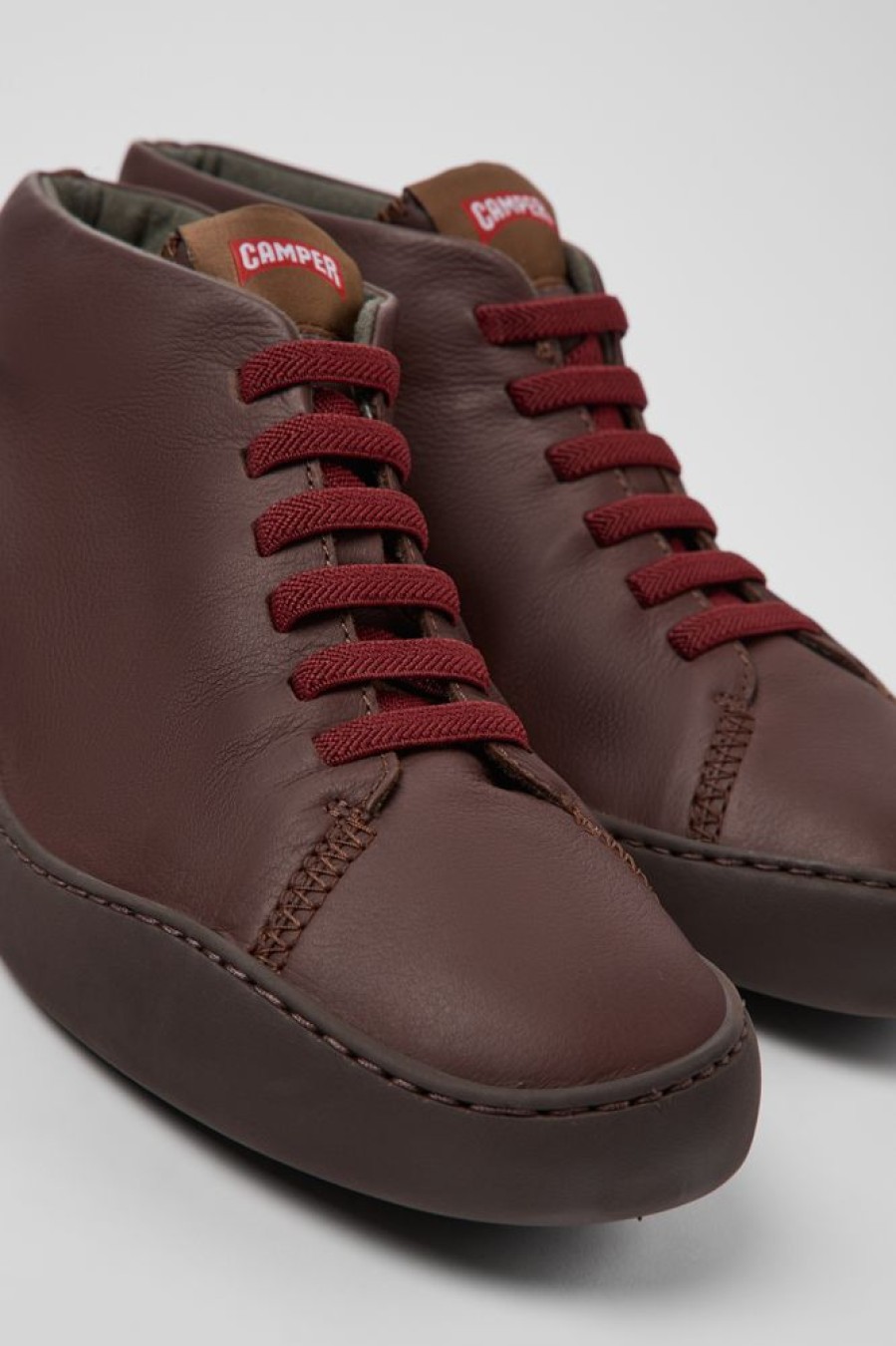 Maend CamperLab Casual Sko | Brune Laedersneakers Til Maend