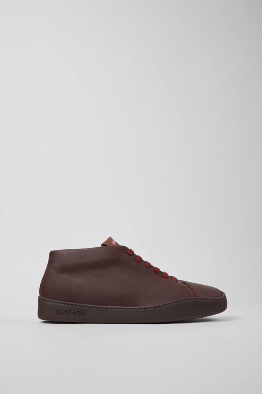 Maend CamperLab Casual Sko | Brune Laedersneakers Til Maend