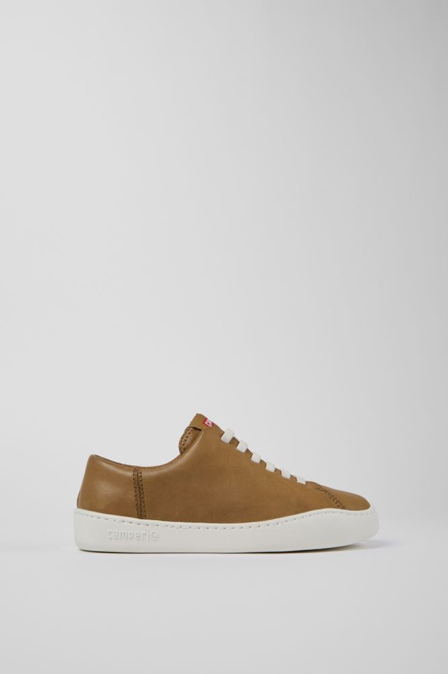 Kvinder CamperLab Sneakers | Brun Laeder Sneaker Til Kvinder