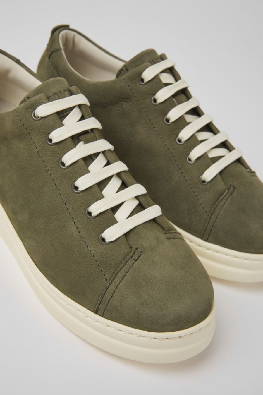 Kvinder CamperLab Sneakers | Gronne Nubuck Sneakers Til Kvinder