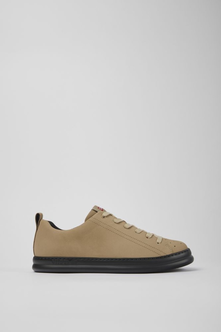 Maend CamperLab Casual Sko | Beige Nubuck Sneakers Til Maend