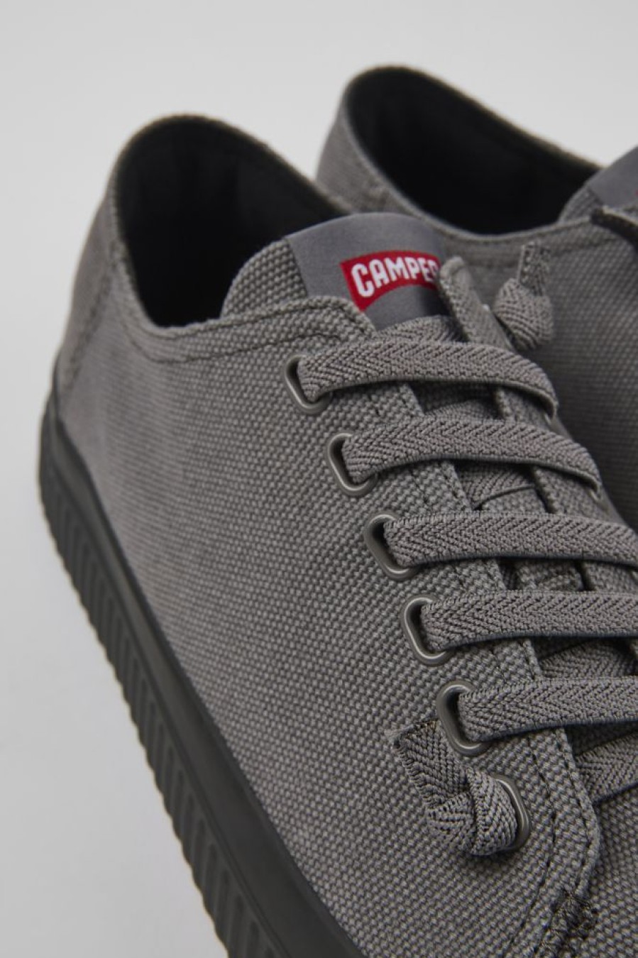 Maend CamperLab Casual Sko | Gra Sneakers I Genbrugsbomuld Til Maend