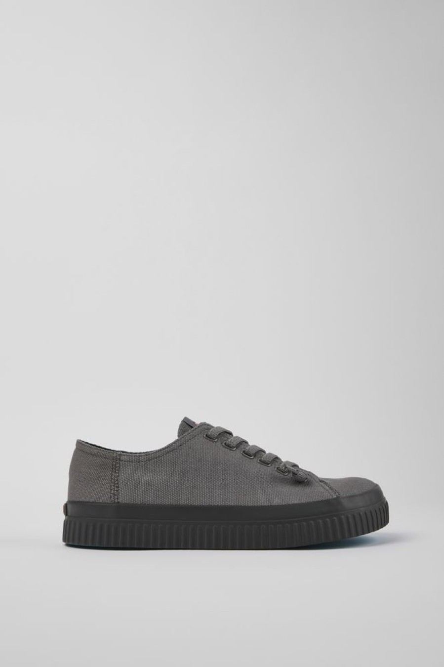 Maend CamperLab Casual Sko | Gra Sneakers I Genbrugsbomuld Til Maend