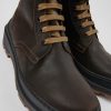 Maend CamperLab Ankelstovler | Brune Nubuck Mellemstore Stovler Til Maend