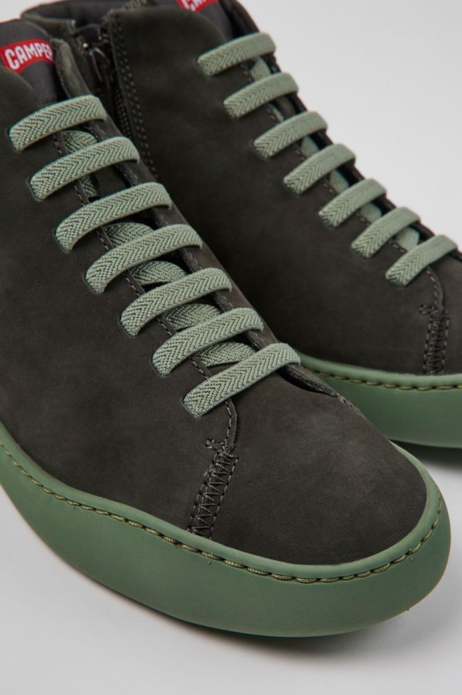 Kvinder CamperLab Ankelstovler | Gra Nubuck Sneakers Til Kvinder