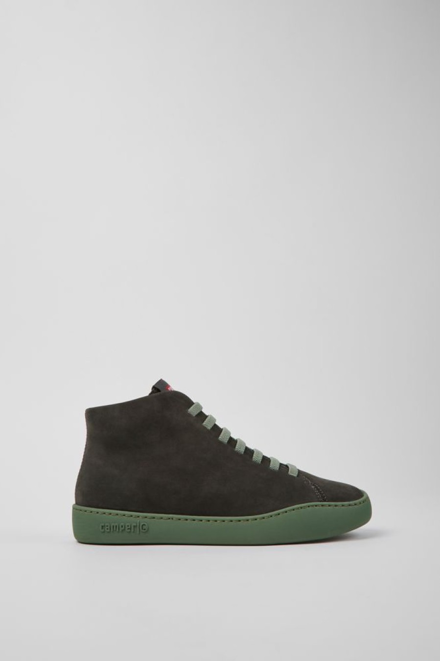 Kvinder CamperLab Ankelstovler | Gra Nubuck Sneakers Til Kvinder