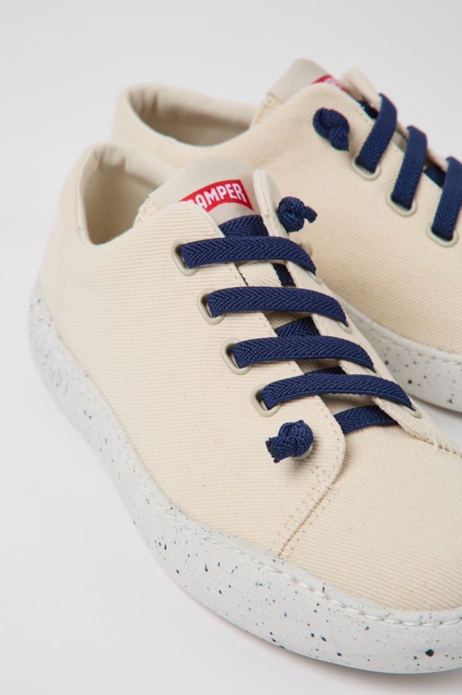 Kvinder CamperLab Sneakers | Beige Tekstilsneakers Til Kvinder