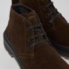 Maend CamperLab Formelle Sko | Brune Nubuck Ankelstovler Til Maend