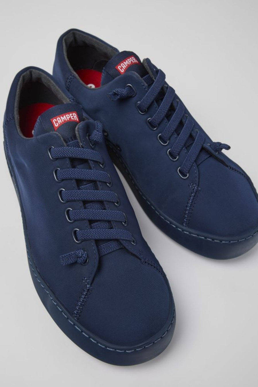 Maend CamperLab Casual Sko | Bla Tekstil Sneaker Til Maend