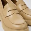 Kvinder CamperLab Haele | Loafers I Beige Laeder Til Kvinder