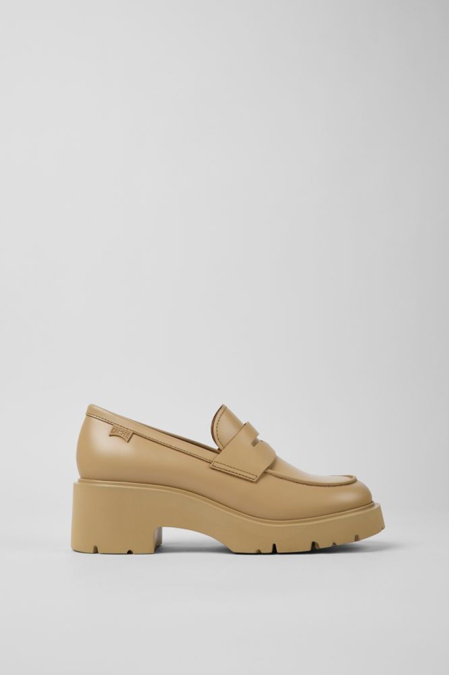 Kvinder CamperLab Haele | Loafers I Beige Laeder Til Kvinder