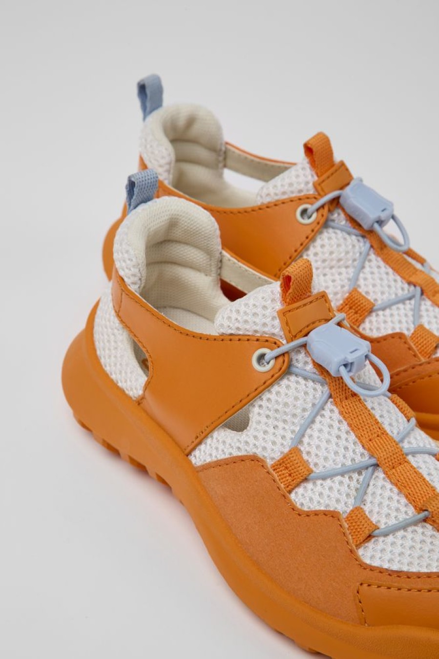 Born CamperLab Sneakers | Hvide Og Orange Sneakers Til Born