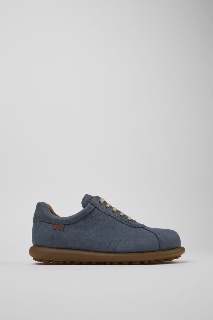 Maend CamperLab Casual Sko | Bla Nubuck Oxford Sneaker Til Maend