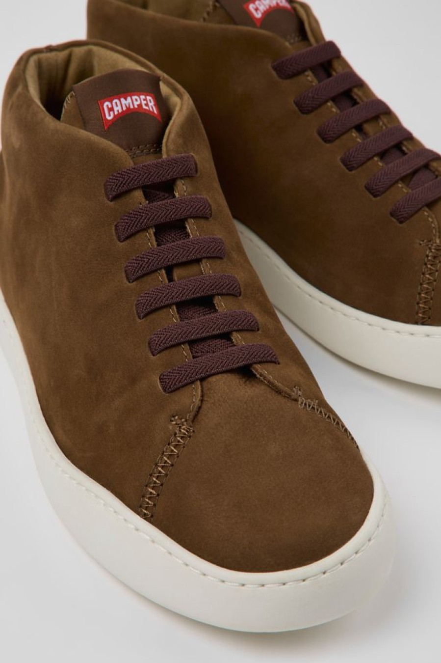 Maend CamperLab Casual Sko | Brune Nubuck Sneakers Til Maend