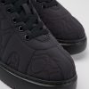 Maend CamperLab Casual Sko | Sorte Tekstilsneakers Til Maend