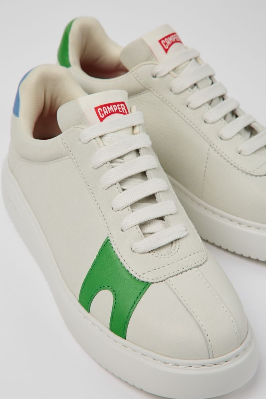 Kvinder CamperLab Sneakers | Hvid Laeder Sneaker Til Kvinder