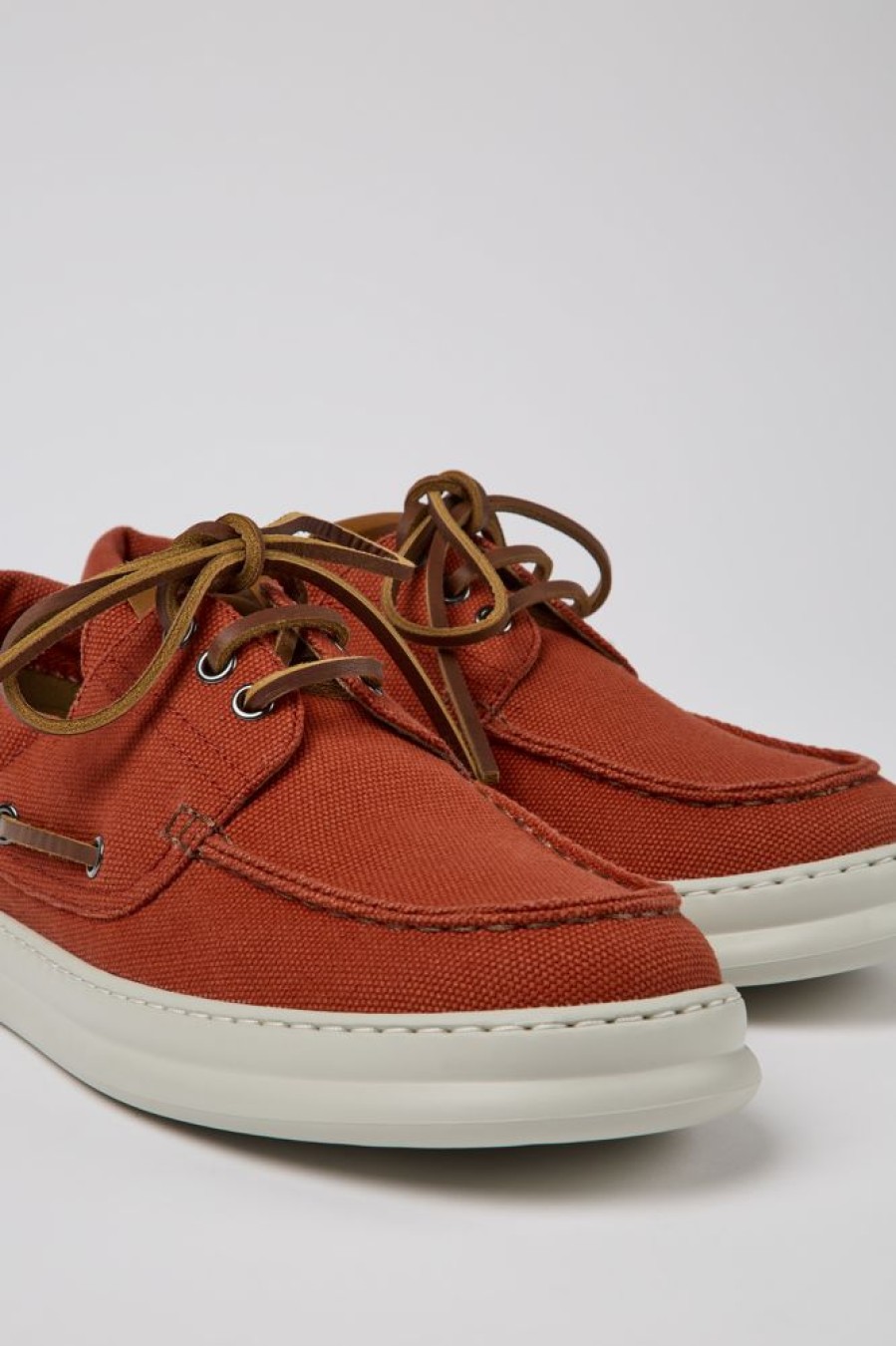 Maend CamperLab Sneakers | Rode Genbrugsbomuldssko Til Maend