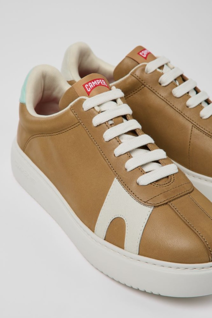 Maend CamperLab Sneakers | Brun Laeder Sneaker Til Maend