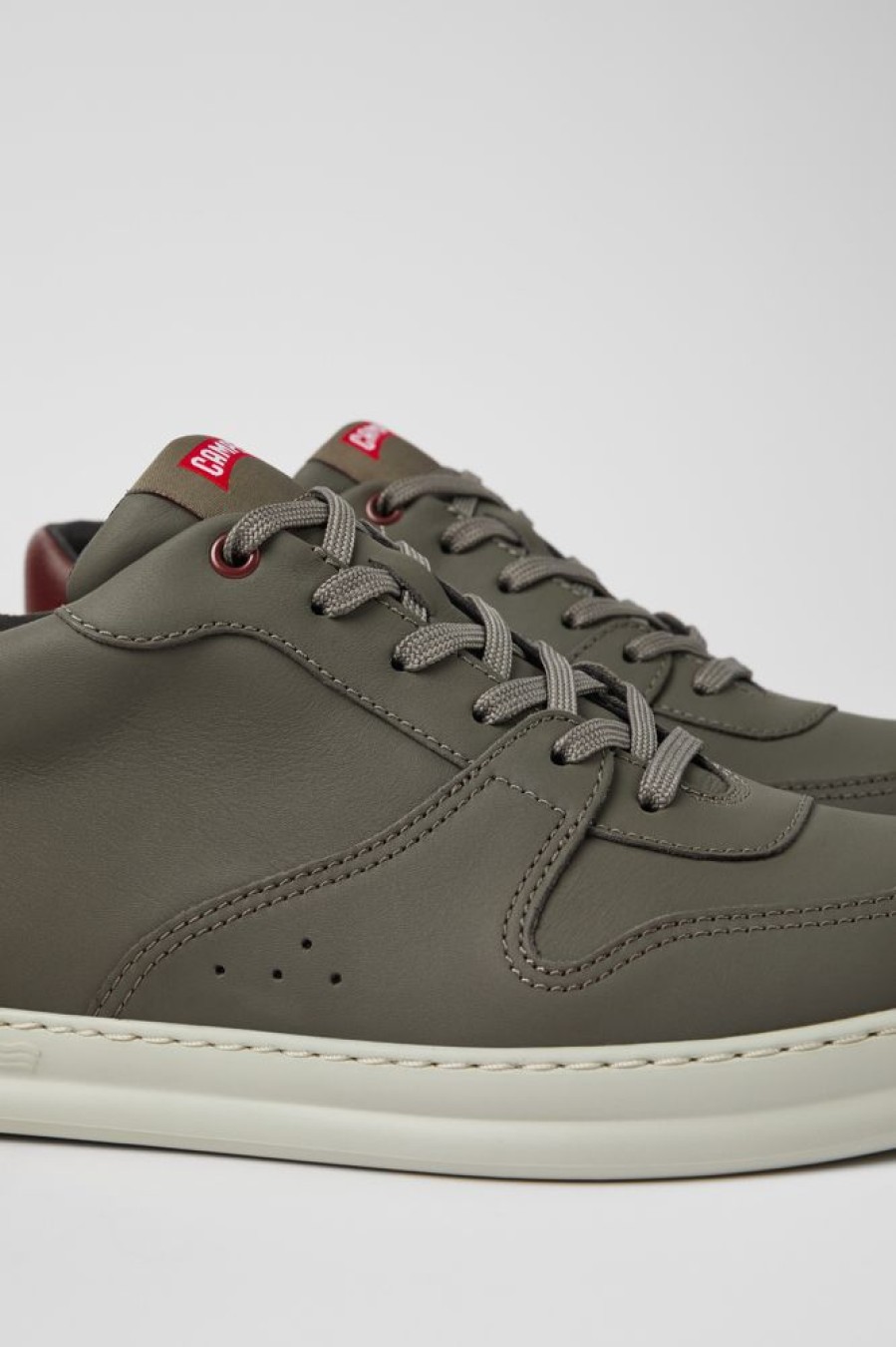 Maend CamperLab Sneakers | Brun-Gra Ankelstovle Til Maend