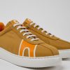 Kvinder CamperLab Sneakers | Beige Og Orange Sneakers Til Kvinder