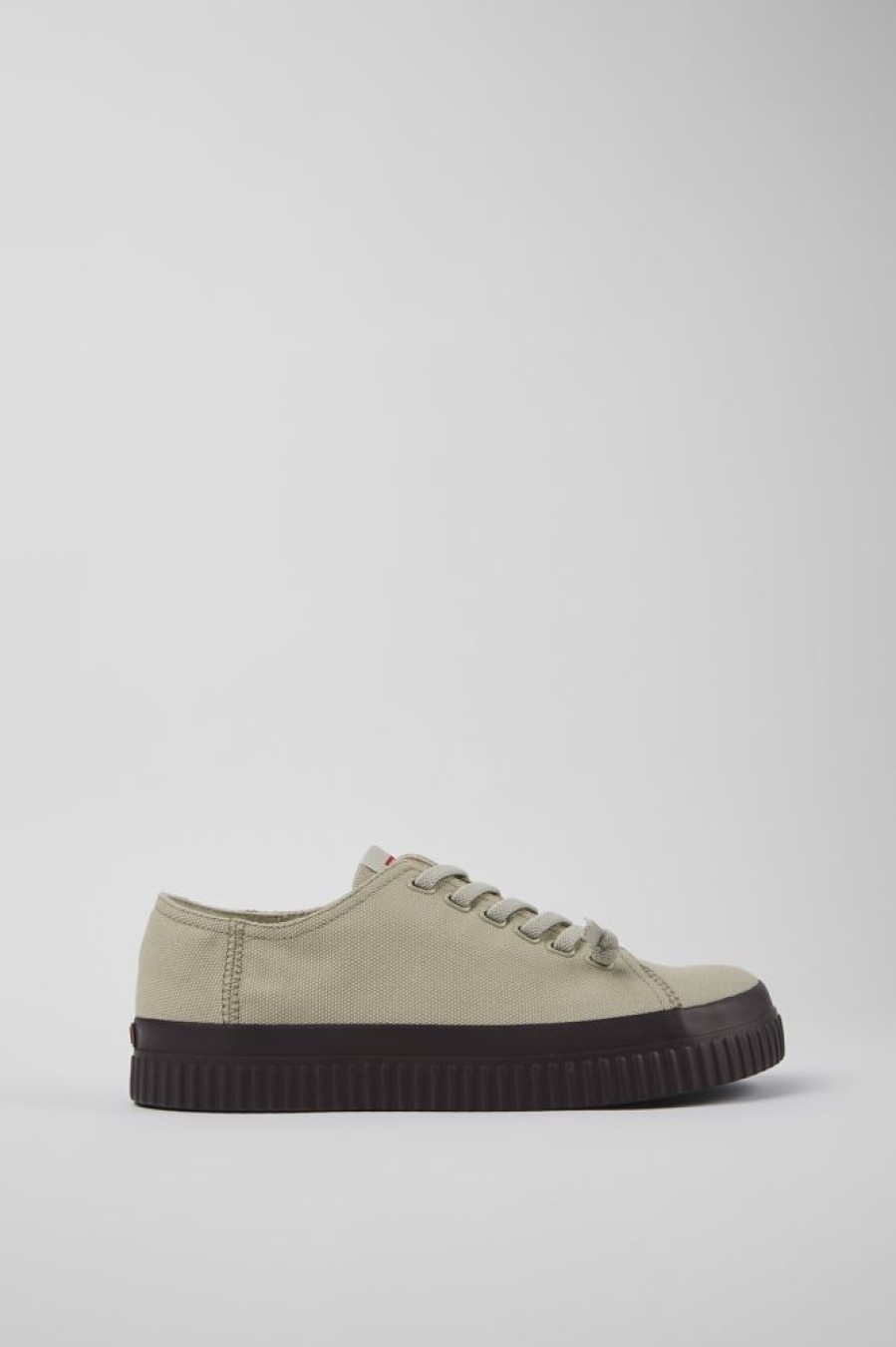 Maend CamperLab Casual Sko | Gra Sneakers I Genbrugsbomuld Til Maend