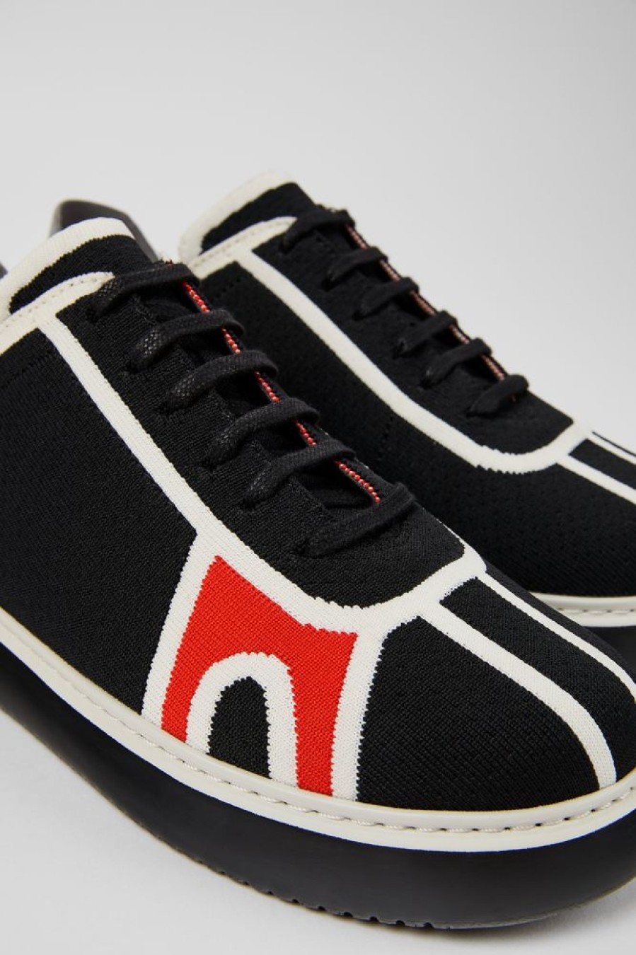 Maend CamperLab Sneakers | Sort Tekstil Sneaker Til Maend