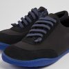 Maend CamperLab Sneakers | Sorte Genbrugte Pet Og Nubuck Sko Til Maend