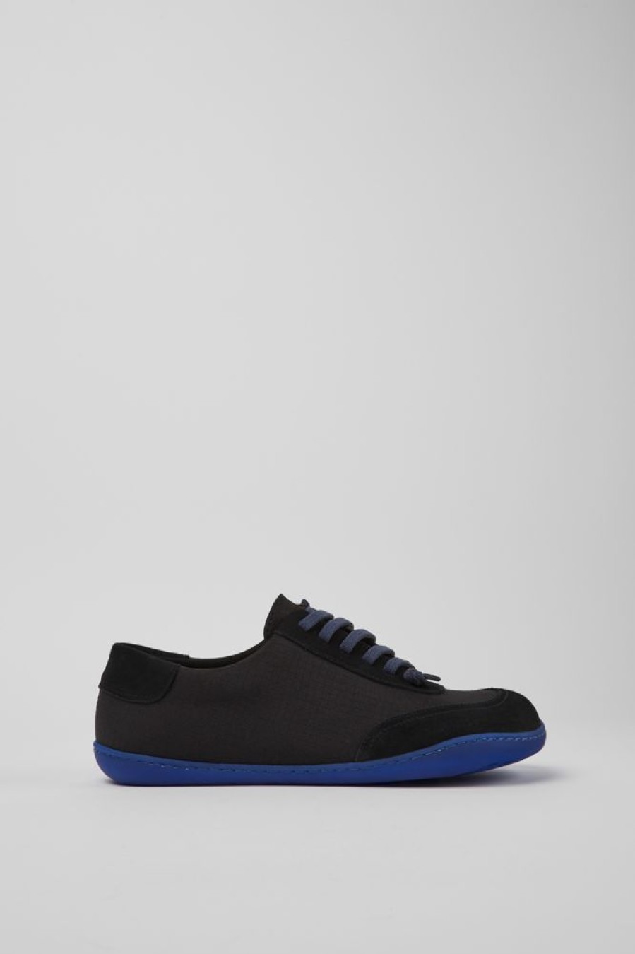 Maend CamperLab Sneakers | Sorte Genbrugte Pet Og Nubuck Sko Til Maend