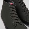 Maend CamperLab Sneakers | Morkegra Tekstilsneakers Til Maend