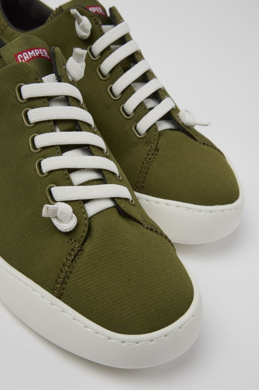 Maend CamperLab Casual Sko | Gron Tekstil Sneaker Til Maend