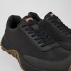 Maend CamperLab Sneakers | Sort Tekstil/Nubuck Sneaker Til Maend