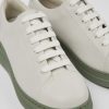 Kvinder CamperLab Sneakers | Hvide Ufarvede Laedersneakers Til Kvinder