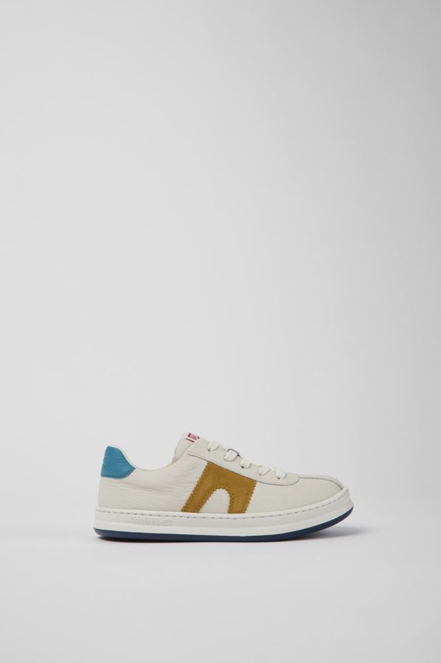 Born CamperLab Sneakers | Hvidt Laeder Og Nubuck Sneakers Til Born