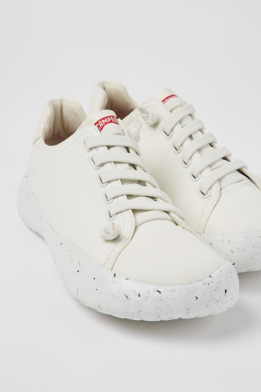 Maend CamperLab Sneakers | Hvide Tekstilsneakers Til Maend