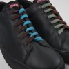 Maend CamperLab Casual Sko | Sorte Laedersneakers Til Maend