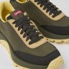 Kvinder CamperLab Sneakers | Gronne Tekstil- Og Nubuck-Sneakers Til Kvinder