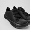 Kvinder CamperLab Sneakers | Sorte Laeder Sneakers Til Kvinder