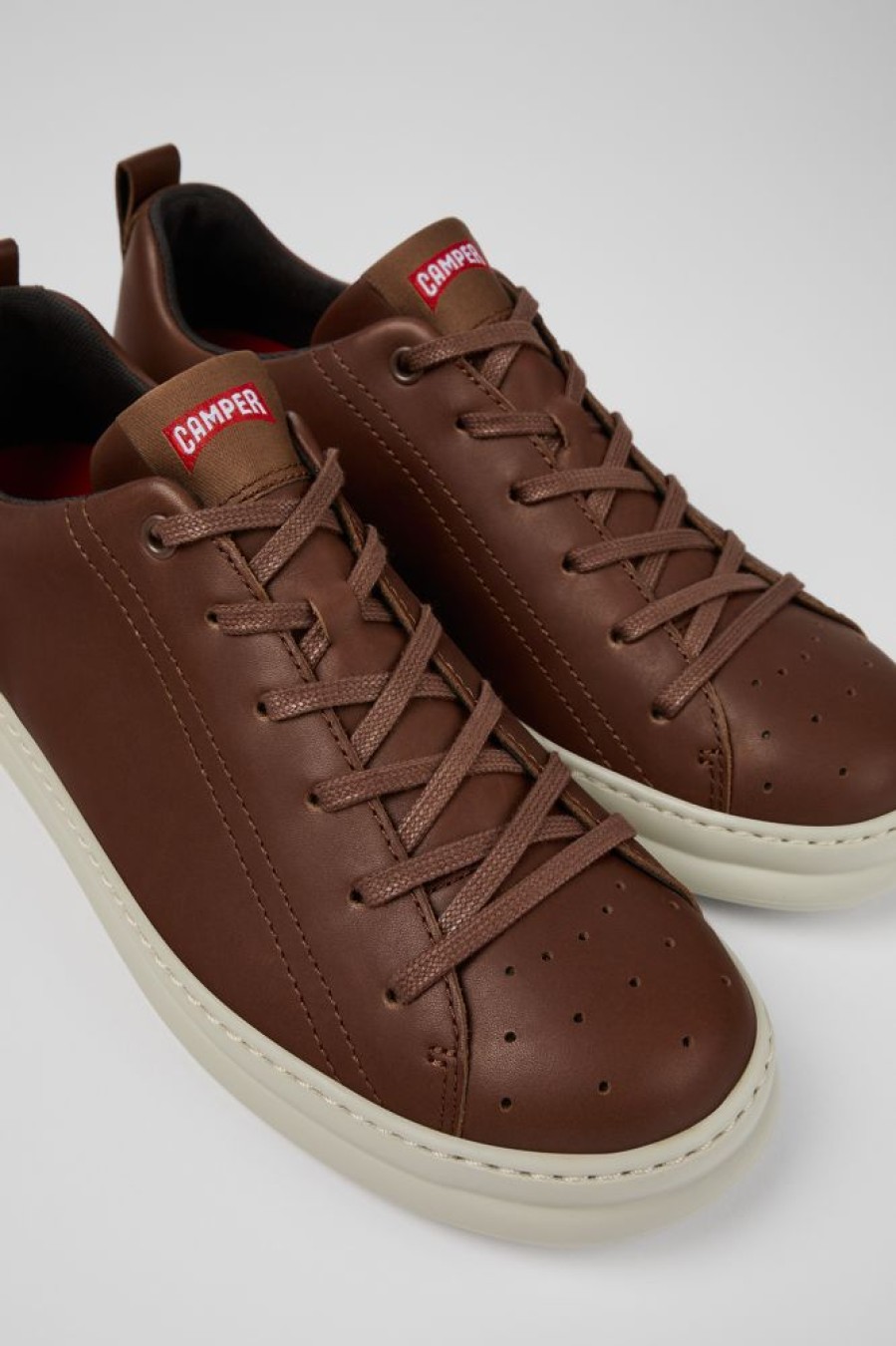 Maend CamperLab Sneakers | Brun Laeder Sneaker Til Maend