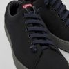 Maend CamperLab Casual Sko | Sorte Tekstilsneakers Til Maend