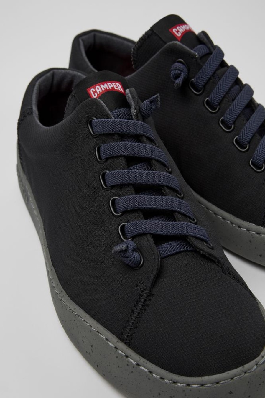 Maend CamperLab Casual Sko | Sorte Tekstilsneakers Til Maend